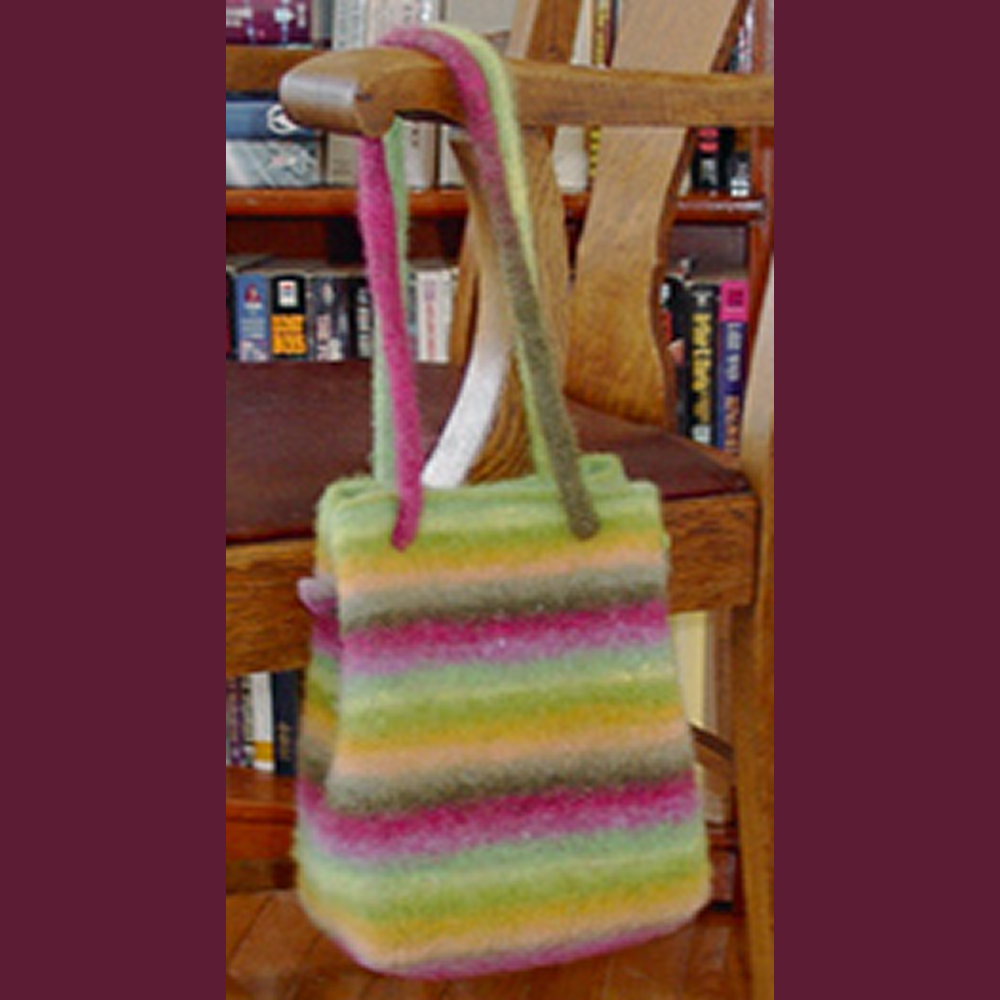 Felted Booga Bag knitting pattern sample